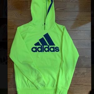 Neon yellow adidas hoodie ⚡️